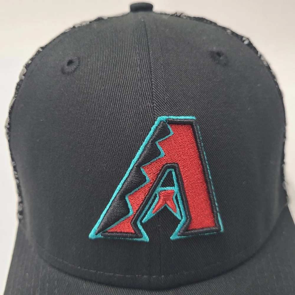 Women Arizona Diamondbacks Hat Snapback Mesh New Era 9Forty Black Floral M-Crown